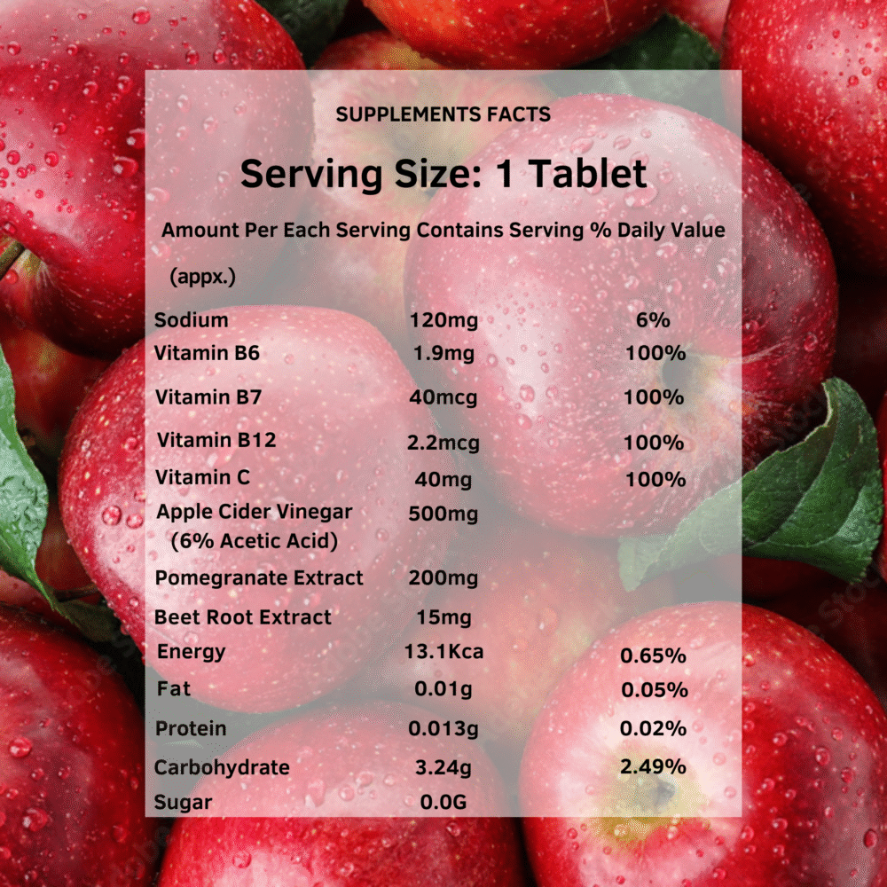 Approk Apple Cider Vinegar Effervescent Tablets - Image 3